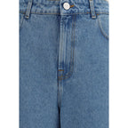 Blue Cotton Relaxed Fit Jeans