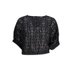 Black Polyester Women's Blouse