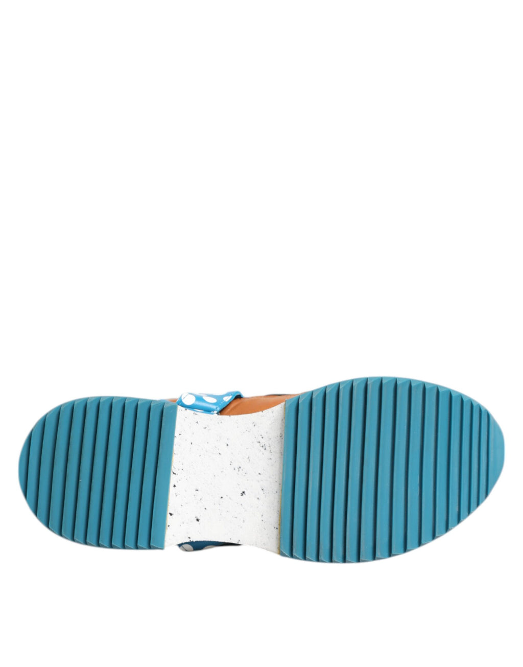 Mehrfarbige Leder-Low-Top-Sneakers