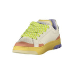White Polyurethane Women's Sneaker