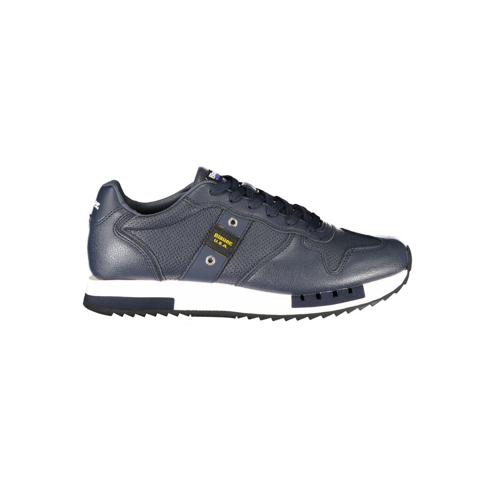 Blaue Polyurethan-Herren-Sneaker