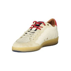 White Polyurethane Men's Sneaker