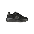 Schwarzer Polyester Herren Sneaker