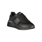 Schwarzer Polyester Herren Sneaker