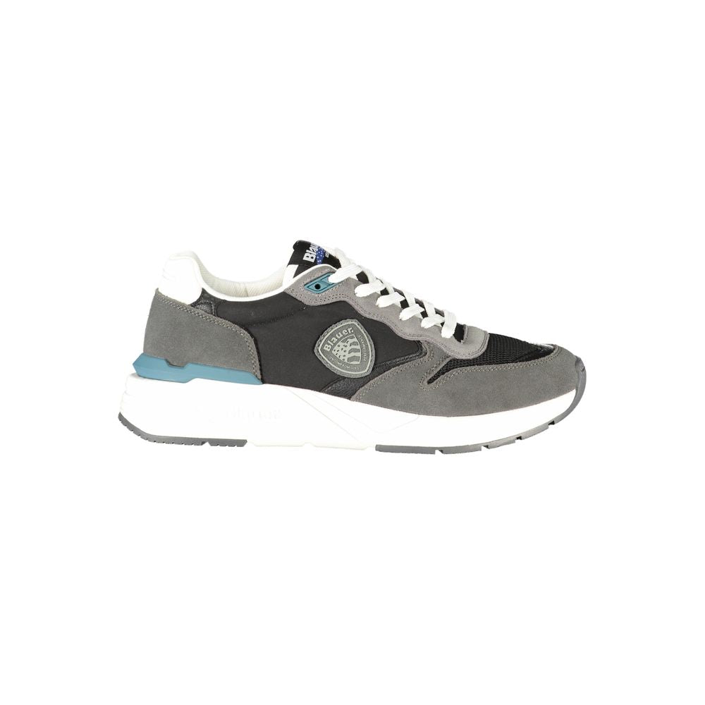 Nero Polyurethane Men Sneaker
