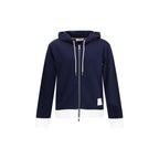 Blaues Baumwoll-Sweatshirt