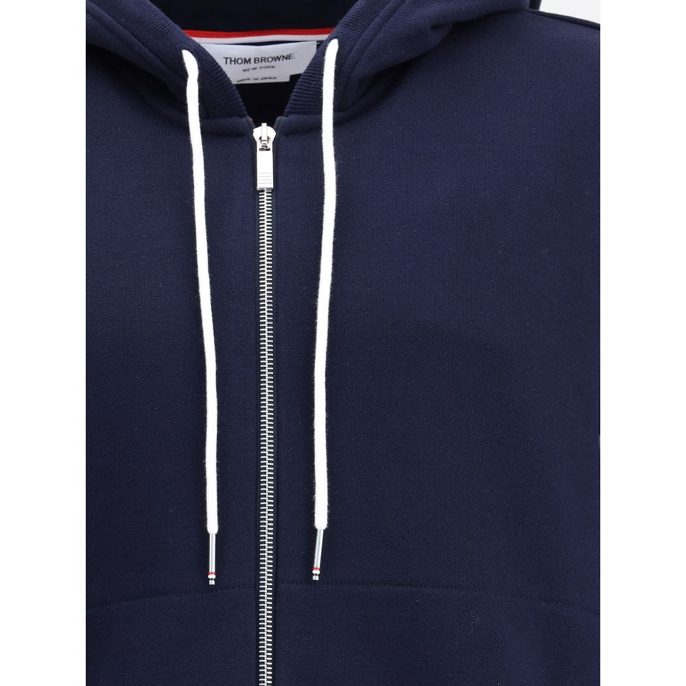 Blaues Baumwoll-Sweatshirt