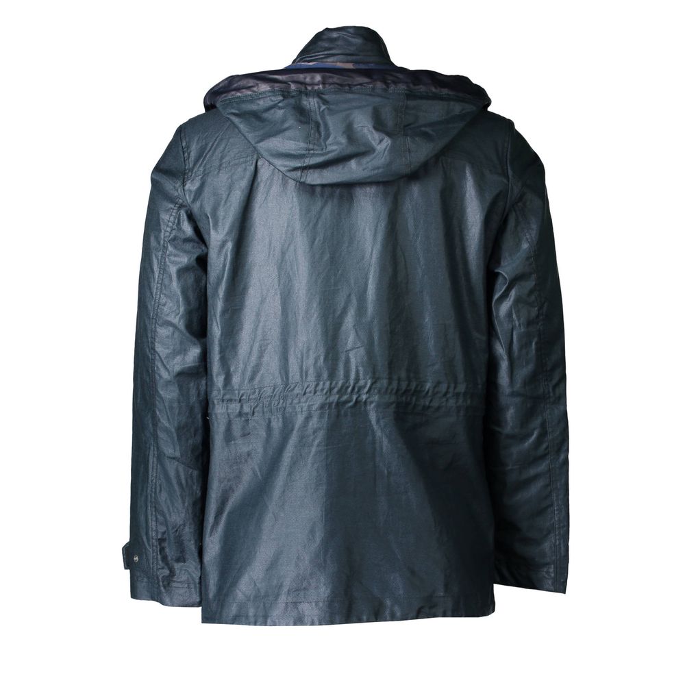 Grüne Polyester-Herrenjacke