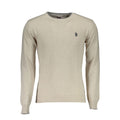 Maglione da uomo in lana beige