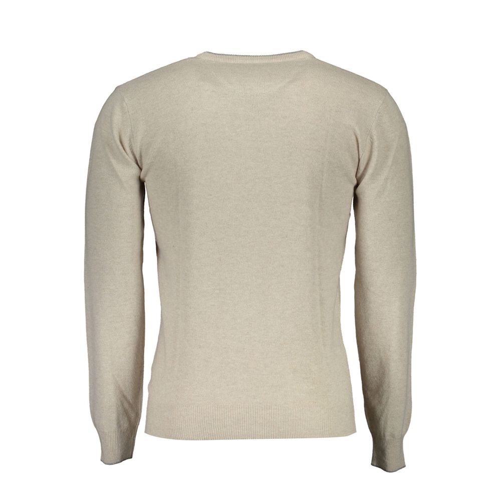 Maglione da uomo in lana beige