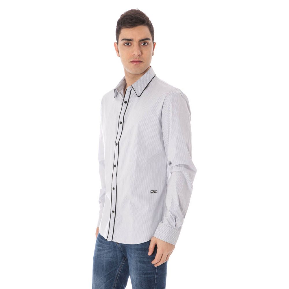 Light Blue Cotton Men's Shirt