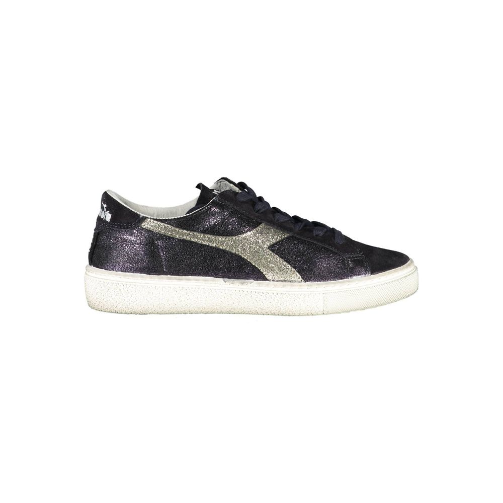 Black Leather Women's Sneaker