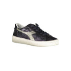 Black Leather Women's Sneaker