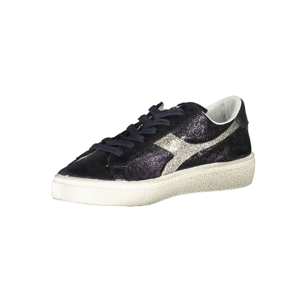 Black Leather Women's Sneaker