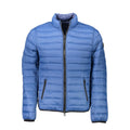 Blaue Herrenjacke aus Nylon