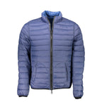 Blaue Herrenjacke aus Nylon