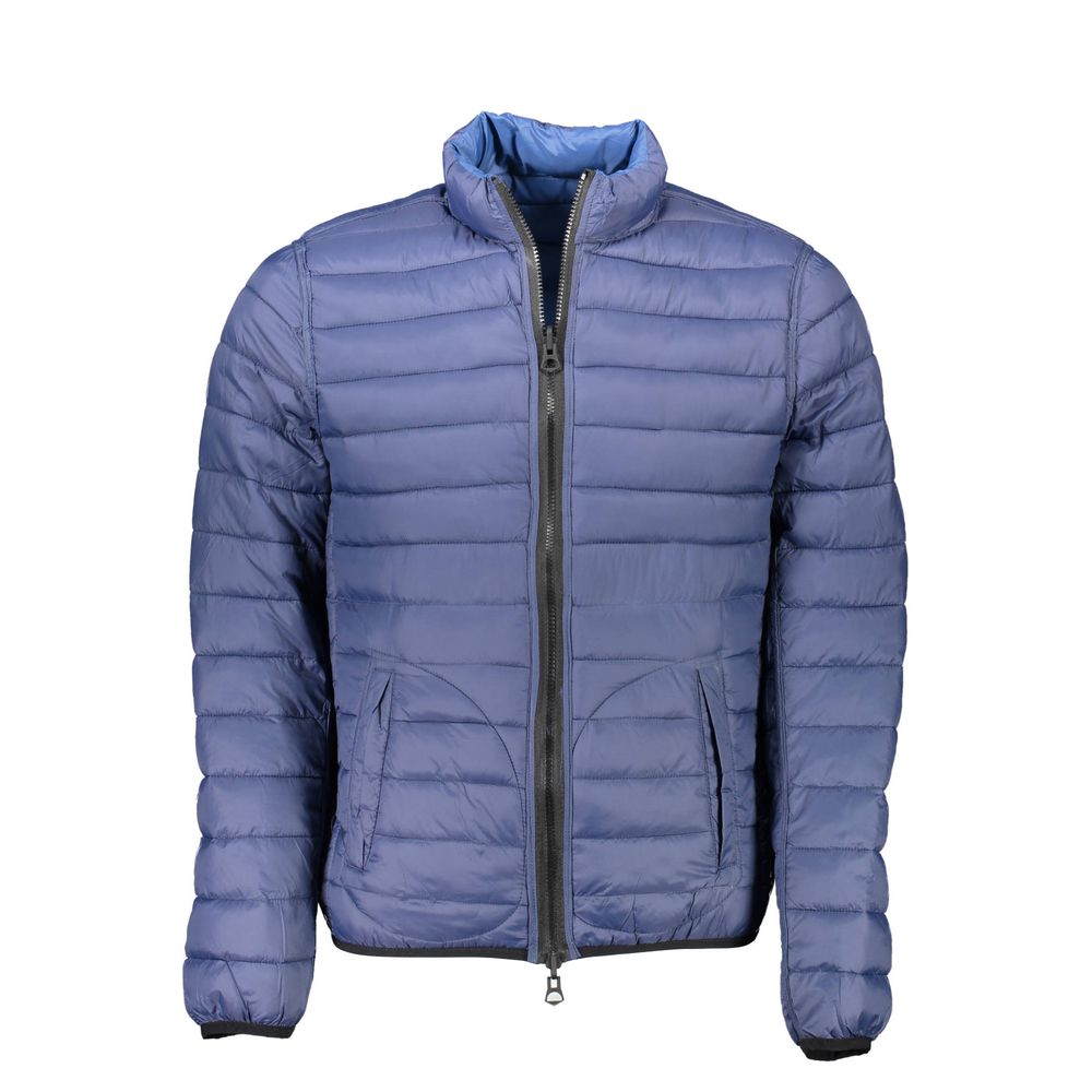 Blaue Herrenjacke aus Nylon