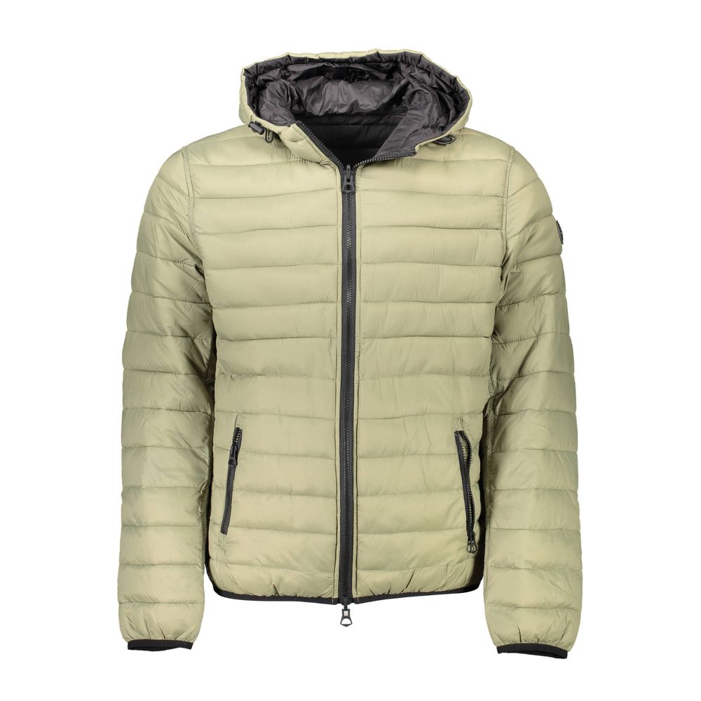 Grüne Nylon-Herrenjacke