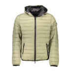 Grüne Nylon-Herrenjacke