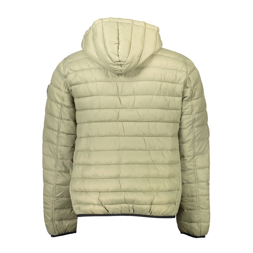 Grüne Nylon-Herrenjacke