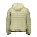 Grüne Nylon-Herrenjacke