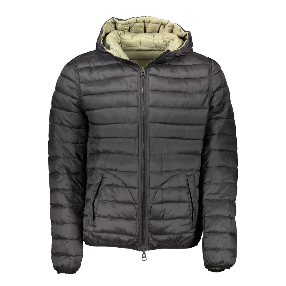 Grüne Nylon-Herrenjacke