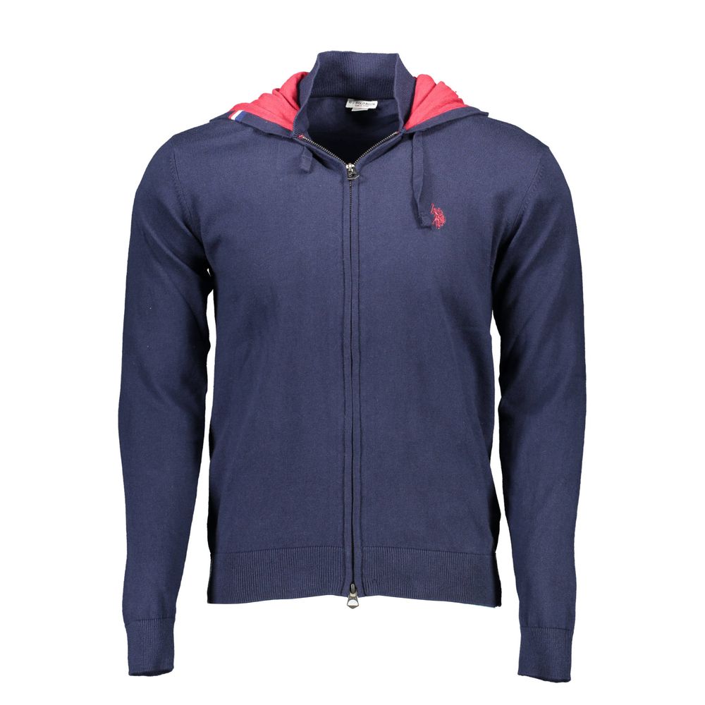 Blauer Herren-Cardigan aus Baumwolle