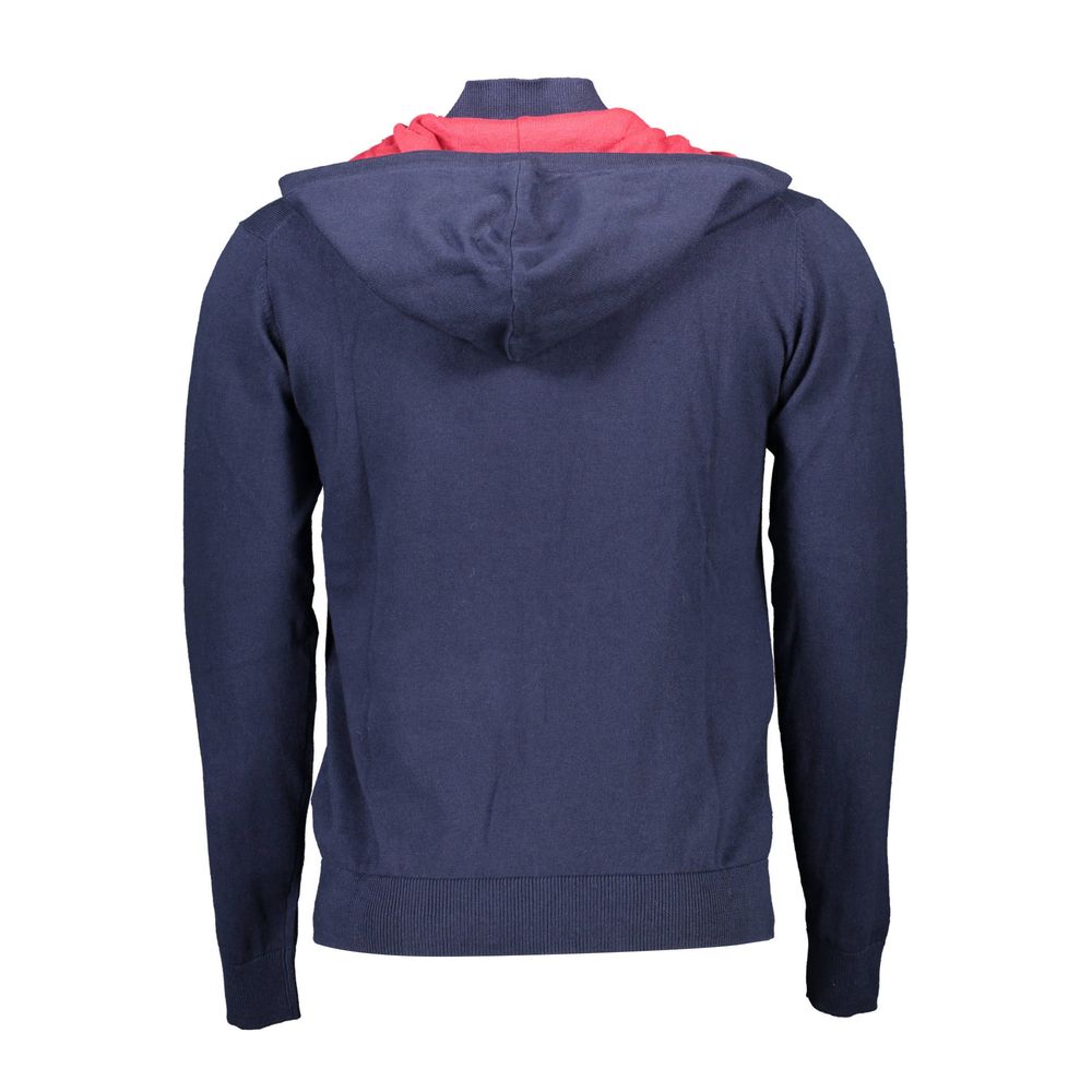 Blauer Herren-Cardigan aus Baumwolle