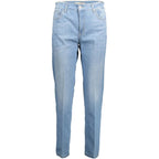 Hellblaue Damenjeans aus Baumwolle
