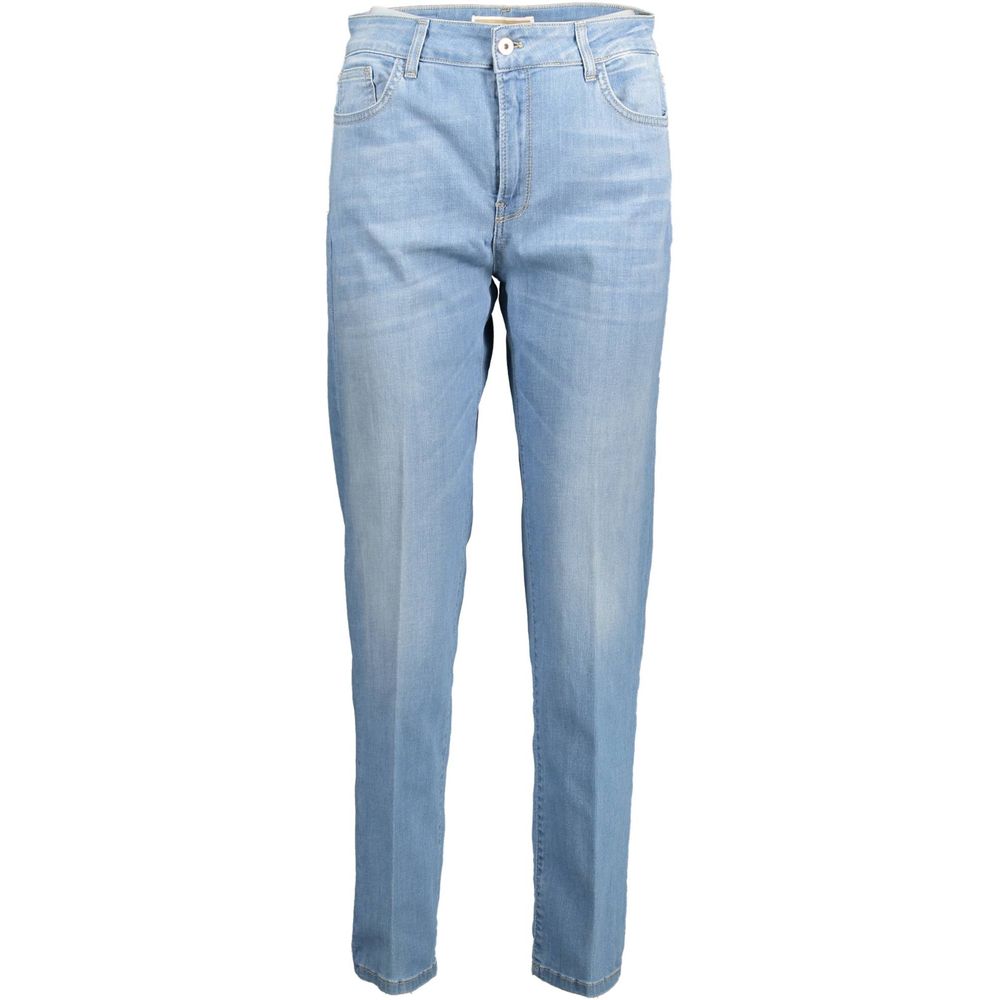 Hellblaue Damenjeans aus Baumwolle