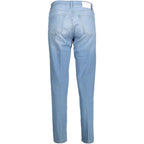 Hellblaue Damenjeans aus Baumwolle