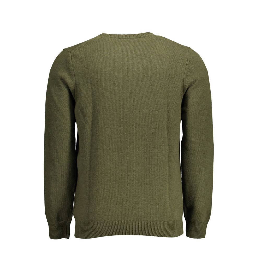 Grüner Wollpullover für Herren