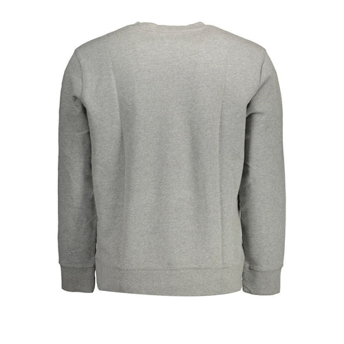 Graues Herren-Sweatshirt aus Baumwolle