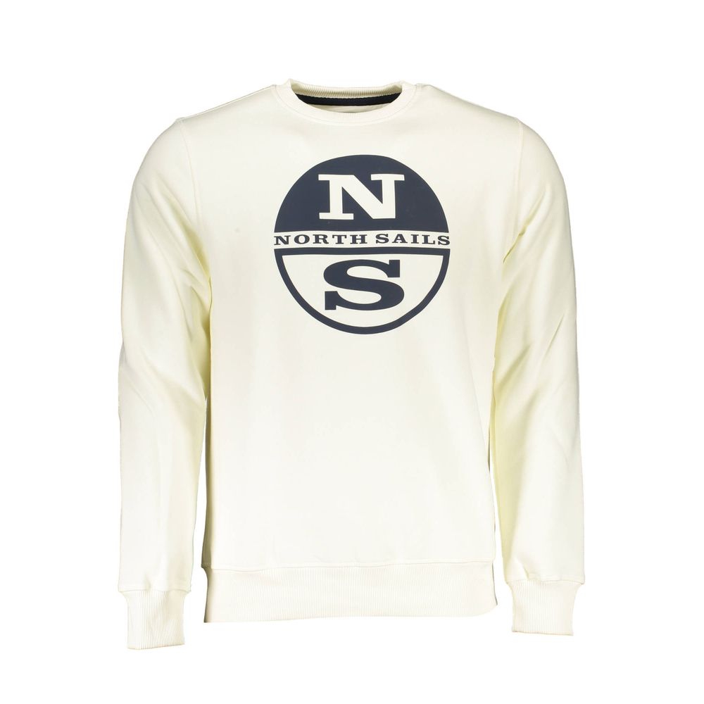 Weißes Baumwoll-Sweatshirt für Herren