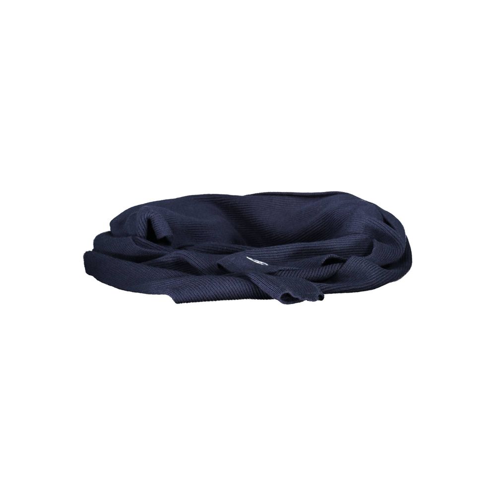 Herrenschal aus blauer Baumwolle