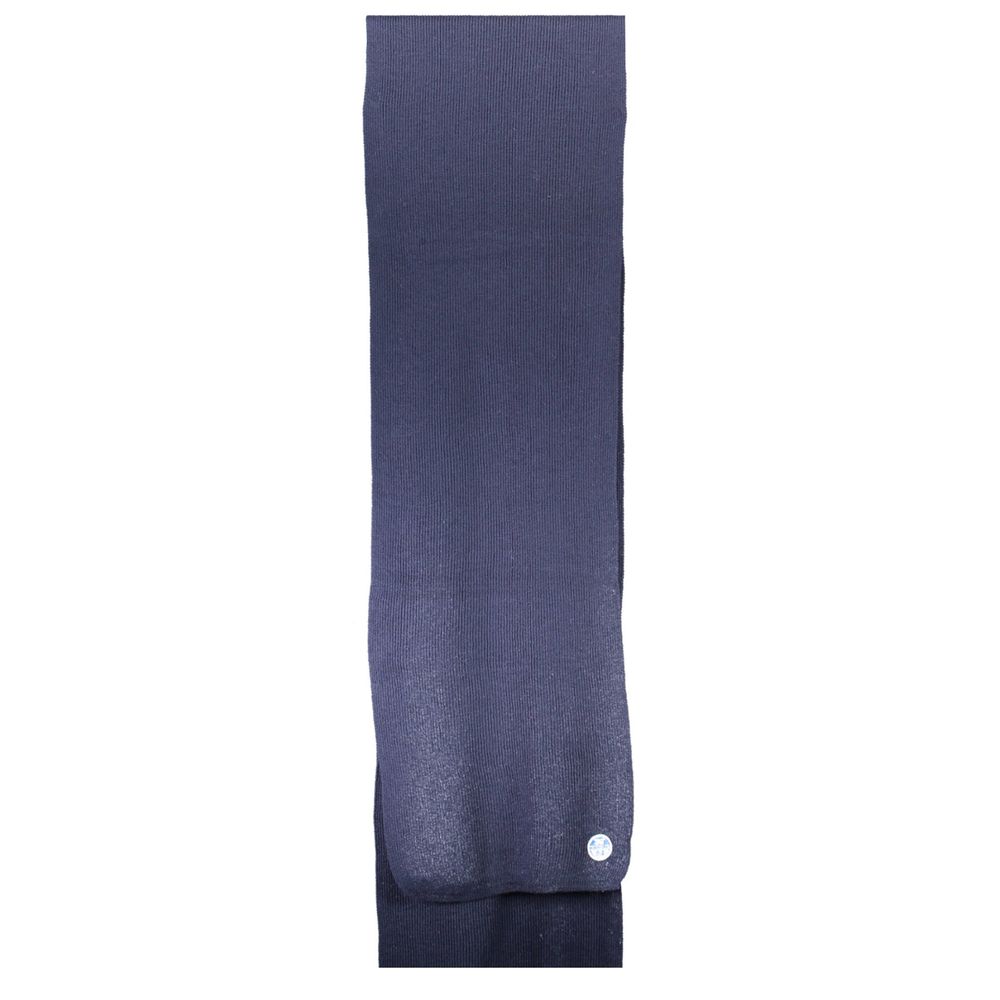 Herrenschal aus blauer Baumwolle