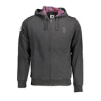 Black Cotton Men's Sweatshirt