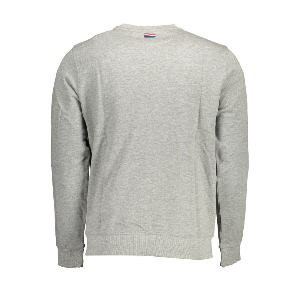 Graues Herren-Sweatshirt aus Baumwolle
