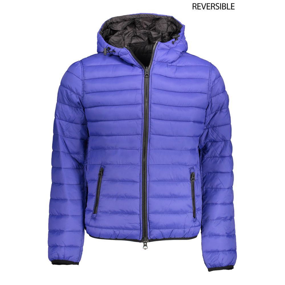Blaue Nylon-Herrenjacke