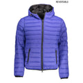 Blaue Nylon-Herrenjacke