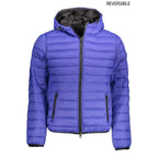 Blaue Nylon-Herrenjacke