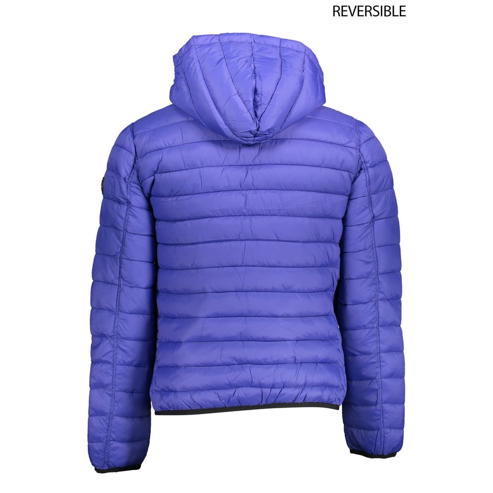 Blaue Nylon-Herrenjacke