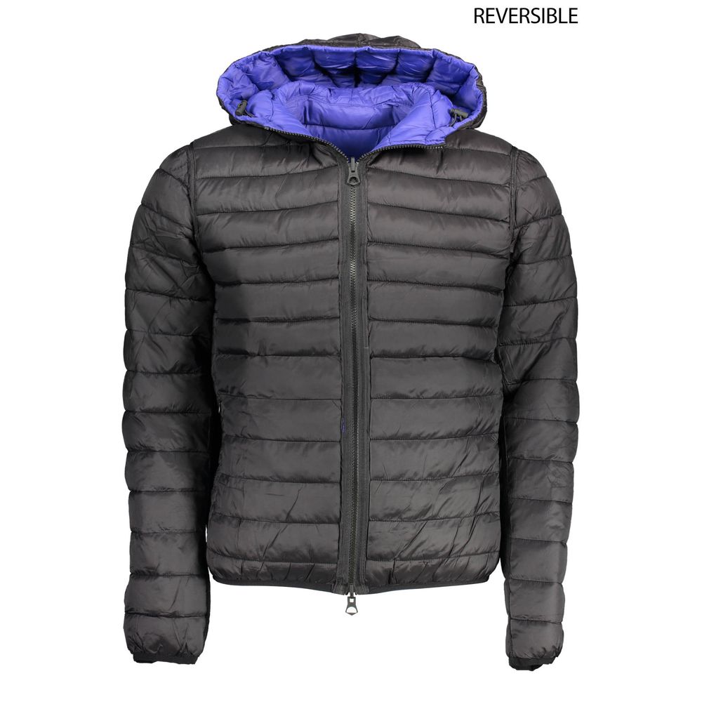Blaue Nylon-Herrenjacke