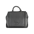 Borsa a mano da donna in poliuretano nero