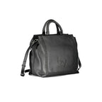 Borsa a mano da donna in poliuretano nero