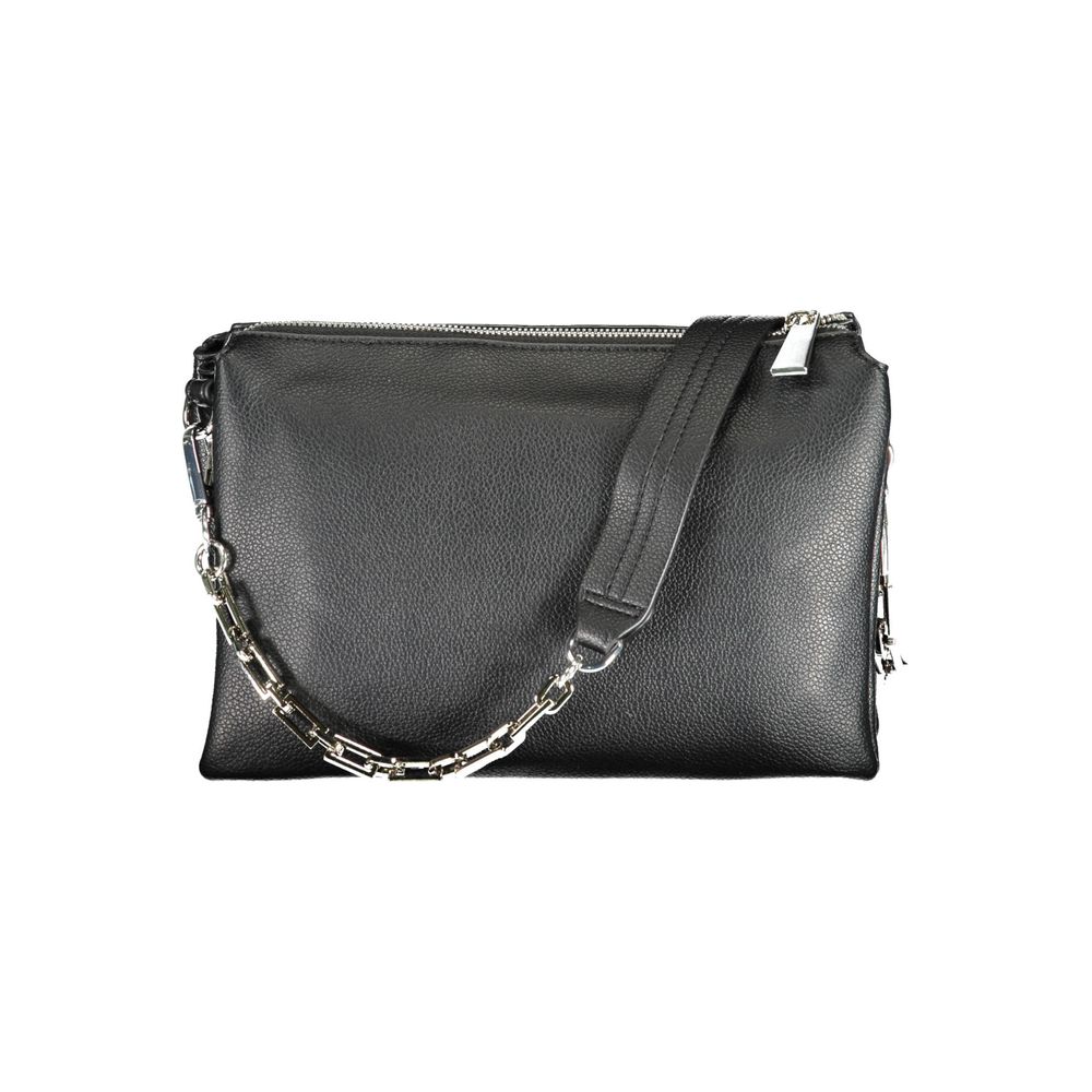 Black Polyurethane Women's Handbag