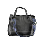 Schwarze Polyurethan Damenhandtasche