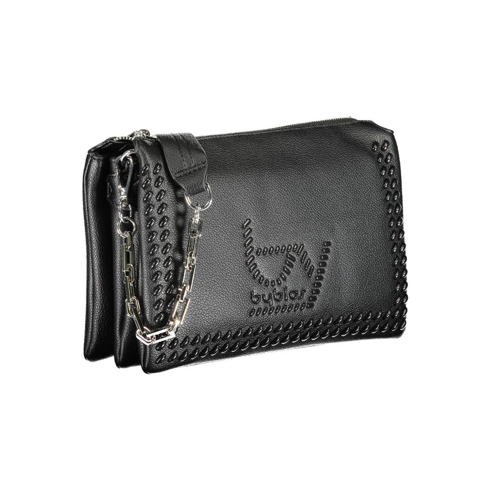 Black Polyurethane Women's Handbag
