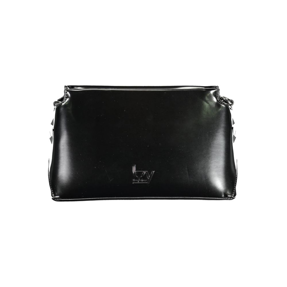 Damenhandtasche aus schwarzem Polyurethan