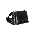 Damenhandtasche aus schwarzem Polyurethan